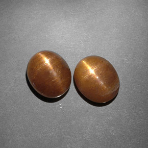 Gemas de Piedra solar estrella Marrón-oro natural de  ct, Corte Óvalo, Opaco