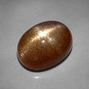 Piedra sol estrella marrón natural de 8,41 ct, corte óvalo, opaco