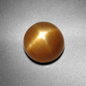 Piedra sol estrella marrón natural de 3,38 ct, corte redondo, opaco