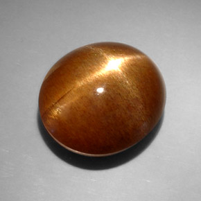 Piedra sol estrella marrón natural de 14,95 ct, corte óvalo, opaco