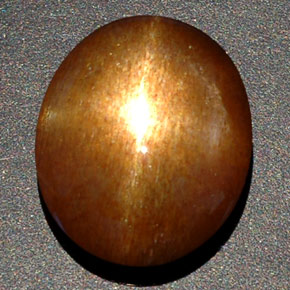 Piedra sol estrella marrón natural de 8,09 ct, corte óvalo, opaco