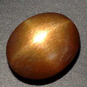 Piedra sol estrella marrón natural de 8,09 ct, corte óvalo, opaco