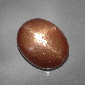 Piedra sol estrella marrón natural de 15,61 ct, corte óvalo, opaco