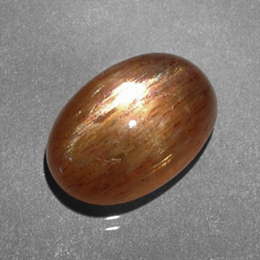 Piedra sol estrella marrón natural de 3,15 ct, corte óvalo, opaco