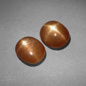 Gemas de Piedra solar estrella Marrón-oro natural de  ct, Corte Óvalo, Opaco