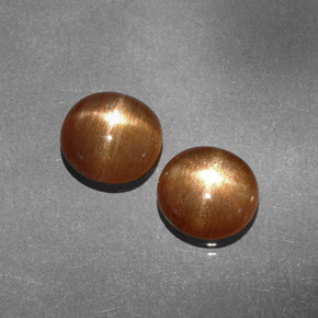 Gemas de Piedra solar estrella Marrón-oro natural de  ct, Corte Óvalo, Opaco