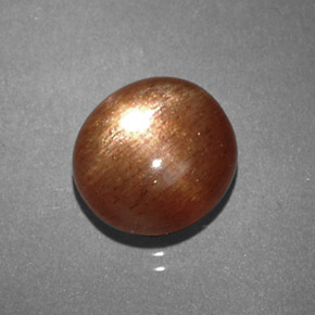 Piedra sol estrella marrón natural de 2,16 ct, corte óvalo, opaco