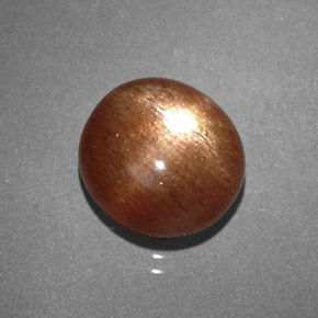 Piedra sol estrella marrón natural de 2,16 ct, corte óvalo, opaco