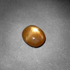 Piedra sol estrella marrón natural de 1,18 ct, corte óvalo, opaco
