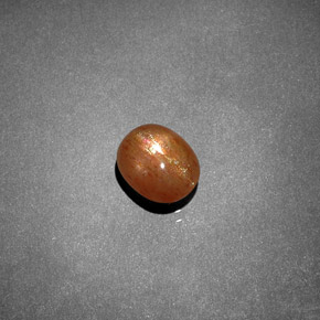 Piedra solar estrella Marrón-oro natural de 1.19 ct, Corte Óvalo, Opaco