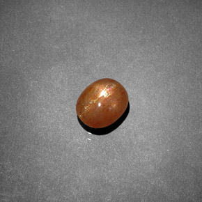 Piedra solar estrella Marrón-oro natural de 1.19 ct, Corte Óvalo, Opaco