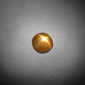 Piedra solar estrella Marrón-oro natural de 0.85 ct, Corte Óvalo, Opaco