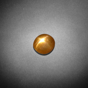 Piedra solar estrella Marrón-oro natural de 0.85 ct, Corte Óvalo, Opaco