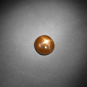 Piedra solar estrella Marrón-oro natural de 0.85 ct, Corte Óvalo, Opaco