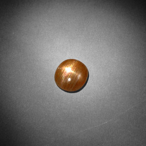 Piedra solar estrella Marrón-oro natural de 0.85 ct, Corte Óvalo, Opaco