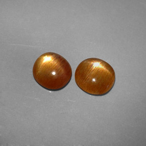 Gemas de Piedra solar estrella Marrón-oro natural de  ct, Corte Óvalo, Opaco