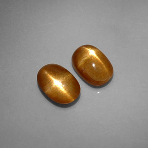 Gemas de piedra sol estrella marrón natural de  ct, corte óvalo, opaco