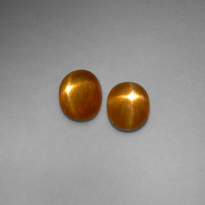 Gemas de Piedra solar estrella Marrón-oro natural de  ct, Corte Óvalo, Opaco