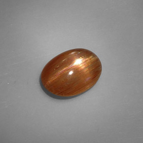 Piedra sol estrella marrón natural de 1,64 ct, corte óvalo, opaco