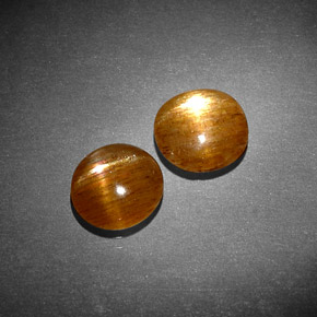 Gemas de Piedra solar estrella Marrón-oro natural de  ct, Corte Óvalo, Opaco