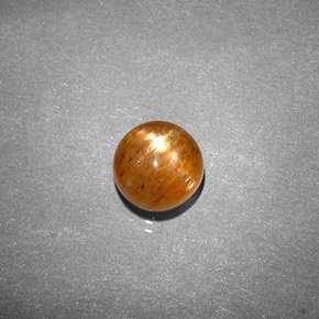 Piedra solar estrella Marrón-oro natural de 1.30 ct, Corte Óvalo, Opaco