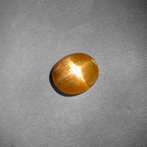 Piedra sol estrella marrón natural de 0,81 ct, corte óvalo, opaco