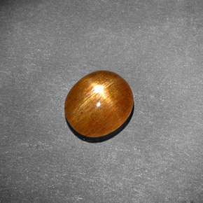 Piedra sol estrella marrón natural de 1,13 ct, corte óvalo, opaco