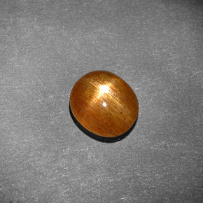 Piedra sol estrella marrón natural de 1,13 ct, corte óvalo, opaco