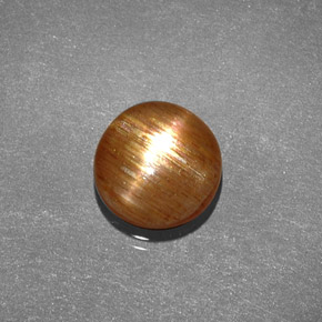 Piedra solar estrella Marrón-oro natural de 1.35 ct, Corte Óvalo, Opaco