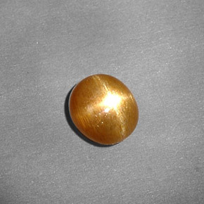 Piedra sol estrella marrón natural de 0,80 ct, corte óvalo, opaco