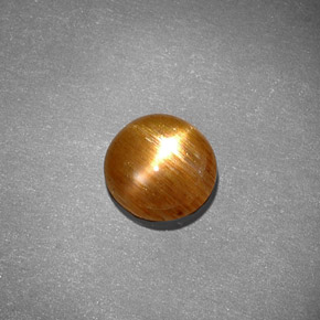 Piedra sol estrella marrón natural de 0,97 ct, corte óvalo, opaco