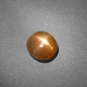 Piedra sol estrella marrón natural de 0,91 ct, corte óvalo, opaco