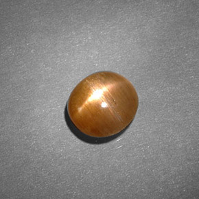 Piedra sol estrella marrón natural de 0,91 ct, corte óvalo, opaco