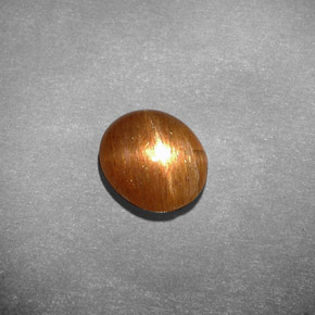 Piedra solar estrella Marrón-oro natural de 1.55 ct, Corte Óvalo, Opaco