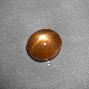 Piedra solar estrella Marrón-oro natural de 1.34 ct, Corte Óvalo, Opaco