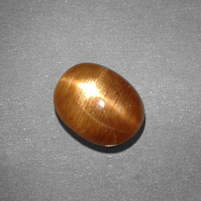 Piedra solar estrella Marrón-oro natural de 1.34 ct, Corte Óvalo, IF