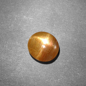Piedra sol estrella marrón natural de 0,99 ct, corte óvalo, opaco