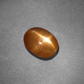 Piedra sol estrella marrón natural de 1,30 ct, corte óvalo, opaco