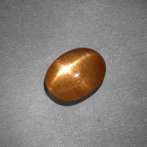 Piedra sol estrella marrón natural de 1,30 ct, corte óvalo, opaco