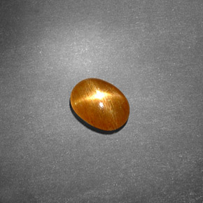 Piedra sol estrella marrón natural de 0,70 ct, corte óvalo, opaco