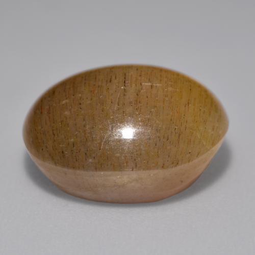 Piedra solar estrella Marrón dorado natural de 12.02 ct, Corte Óvalo, Opaco