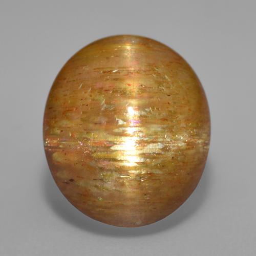 Piedra sol estrella marrón natural de 10,04 ct, corte óvalo, opaco
