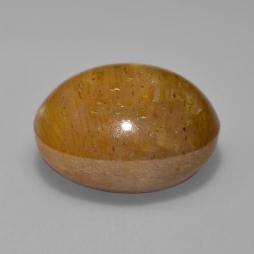 Piedra sol estrella marrón natural de 10,04 ct, corte óvalo, opaco