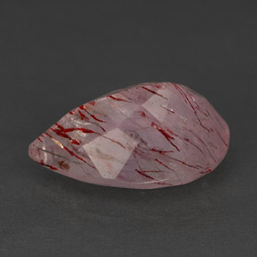 Cuarzo fresa rosa natural de 5,74 ct, transparente, transparente / translúcido
