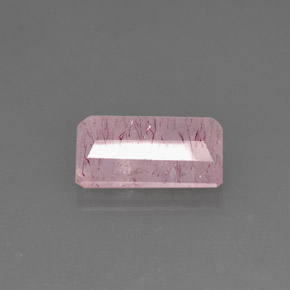 Cuarzo fresa rosa natural de 10,55 ct, transparente, transparente / translúcido