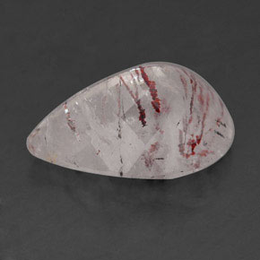 Cuarzo fresa rosa natural de 5,70 ct, transparente, transparente / translúcido