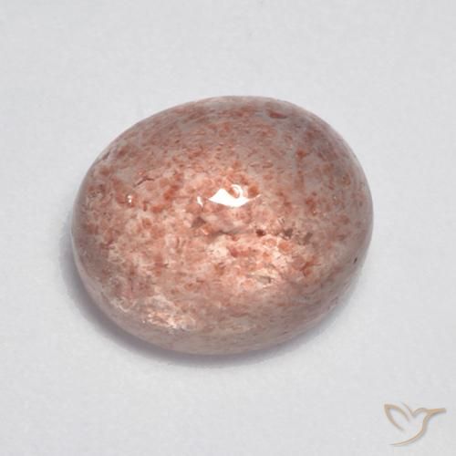 4.29ct Natural Rosado terroso cuarzo fresa, Ovalada, Translúcido