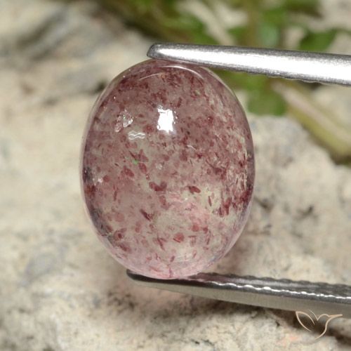 4.09ct Natural Rosado bubblegum claro cuarzo fresa, Ovalada, Translúcido
