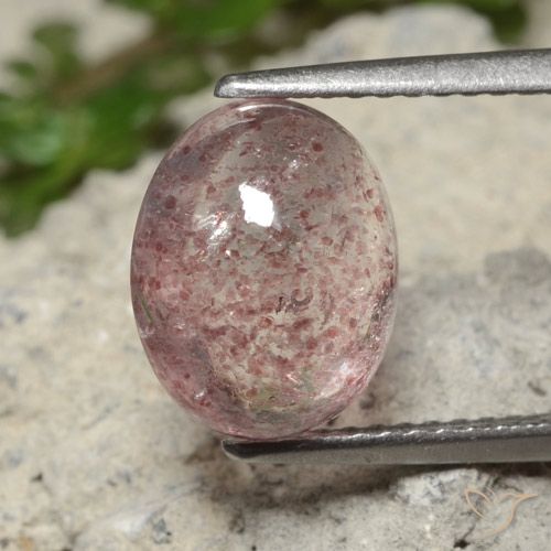 2.94ct Natural Rosado bubblegum intenso cuarzo fresa, Ovalada, Translúcido