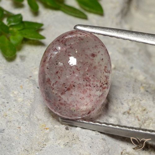 4.35ct Natural Rosado bubblegum intenso cuarzo fresa, Ovalada, Translúcido